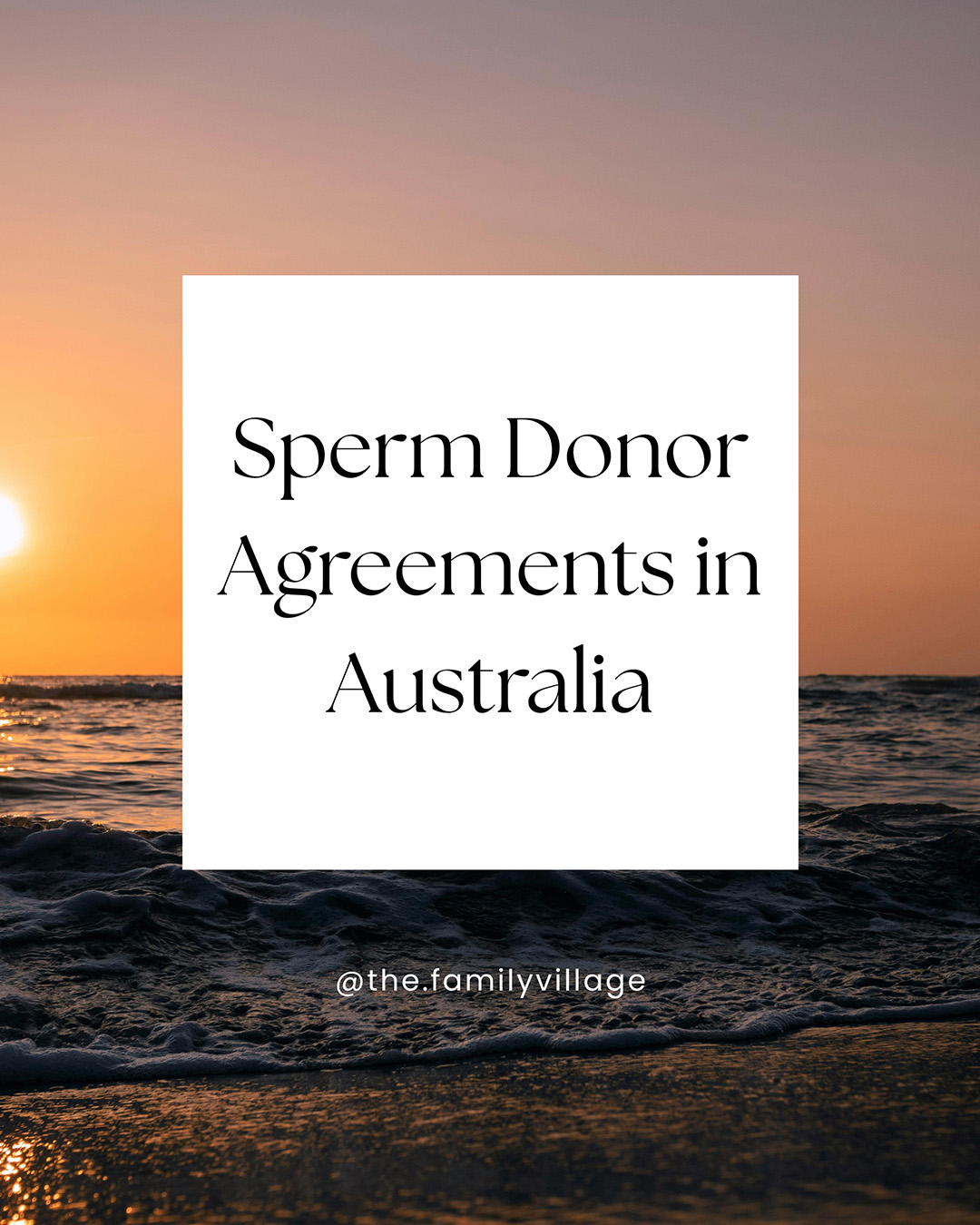 sperm donor agreement australia